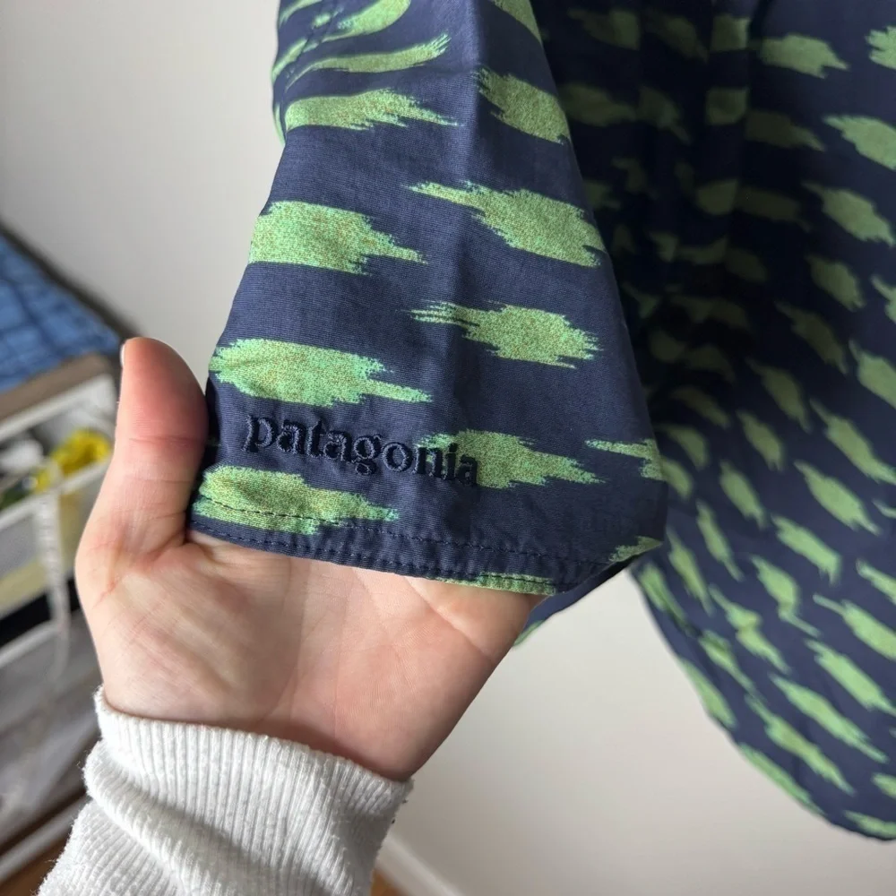 Patagonia Men’s Swim Trunks Blue And Green